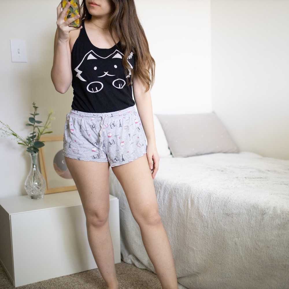 Paris Cat PJ Two Piece Set